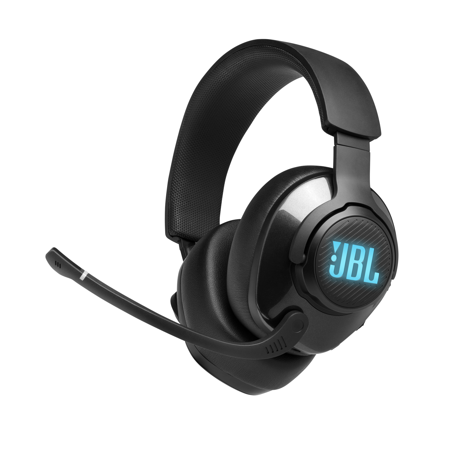 JBL Quantum 400 USB overear gaming headset with gamechat dial